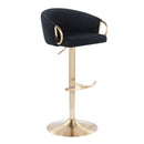 Claire - Contemporary / Glam Adjustable Bar Stool (Set of 2) by HouseOfZazla
