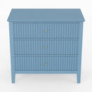 Fluted 3 Drawer Nightstand With Soft Close Slides by HouseOfZazla