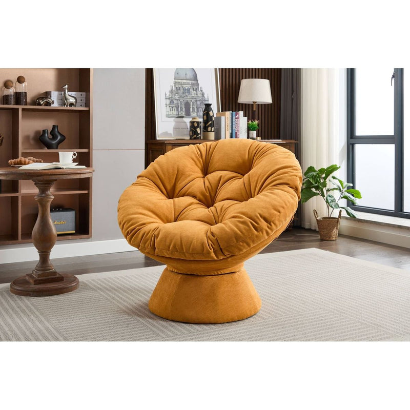Oversized Swivel Accent Chair, 360 Swivel Barrel Chair, Papasan Chair for Living Room Bedroom