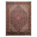 8x11 Navy, Rust Hand Knotted 100% Wool 250 KPSI Authentic Mahi Tabrizz Oriental Area Rug