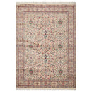 6'3" x 9'1" Hand Knotted 100% Wool Nain 16/18 Pak Persian 300 KPSI Area Rug Cream