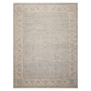 9x12 Gray Hand Knotted Traditional Afghan Oushak Wool Oriental Area Rug