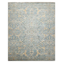 8x10 Blue Hand Knotted Traditional  Wool Oriental Area Rug