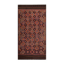 6'3''x12'3'' Brown Hand Knotted Flatweave Kilim 100% Wool Kilim Southwestern Oriental Area Rug