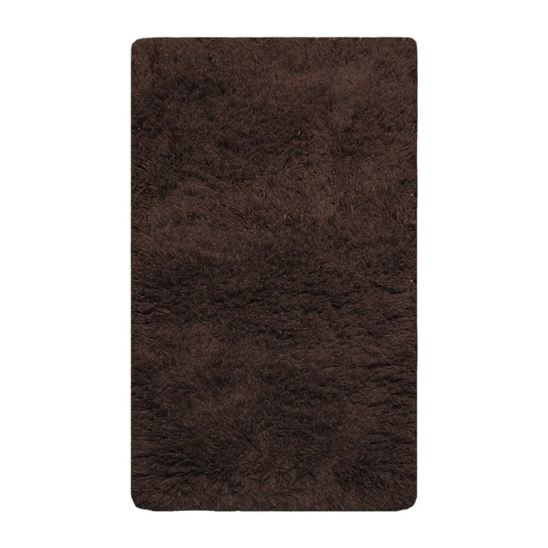 3x5 Chocolate Handmade Shag 100% Wool Modern & Contemporary Oriental Area Rug