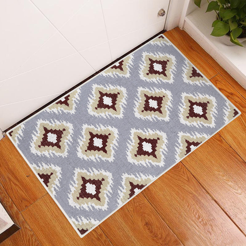 Sussexhome Tetra Multi Collection 2 x 3 Foot Heavy Duty Low Pile  Landing Rug Runner