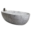 Statuario White Marble Hand-Carved Freestanding Bathtub Spa Luxury Design 32x68x20