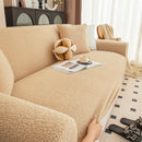 Stretch Plush Fitted Couch Slipcover Furniture Protector for 1/2/3/4/5 Cushion Couch