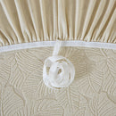 3D Jacquard Leaf Pattern Couch Slipcover, High Stretch Washable Textured Sofa Cover by Slipcover KAS™