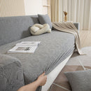 3D Jacquard Leaf Pattern Couch Slipcover, High Stretch Washable Textured Sofa Cover by Slipcover KAS™