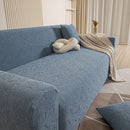 3D Jacquard Leaf Pattern Couch Slipcover, High Stretch Washable Textured Sofa Cover by Slipcover KAS™