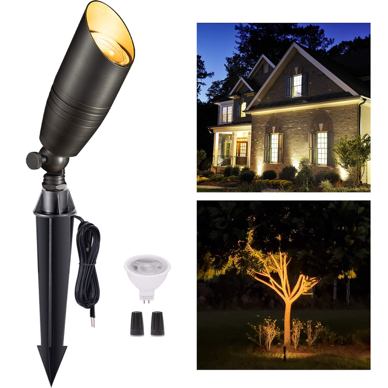 Gardenreet Solid Brass Landscape Spotlight 12V - Bronze/Black/Copper (2105)