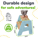 2-Step Wooden Stool for Kids by Ocodile.com