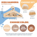 Pack of 10 Kid's Wooden Hangers