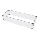 Westwood Fire Pit Tempered Clear Glass Wind Screen