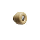 Round Wood "Nola" Lacquered Oak Cabinet Knob