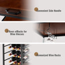 3 Tiers Storage Bar Serving Cart with Wine Rack by LJGDeals