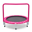 36 Inch Kids Trampoline Mini Rebounder with Full Covered Handrail-Pink