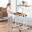 2 in 1 Height Adjustable Sit Standing Computer Desk by LJGDeals