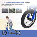 Height Adjustable Kid Kick Scooter with 12 Inch Air Filled Wheel by LJGDeals