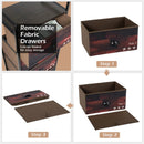 Industrial 4 Fabric Drawers Storage Dresser with Fabric Drawers and Steel Frame by DirectDeals