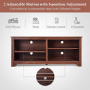 58 Inch Wood TV Stand for TVs up to 65 Inches with 4 Open Storage Shelves by LJGDeals