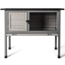 Small Elevated Rabbit Hutch with Hinged Asphalt Roof and Removable Tray by LJGDeals