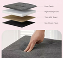 30/43" Folding Storage Ottoman Bench Heavy Duty Padded Seat Multi Size - Color by 2Dropme