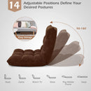 Adjustable 14-position Cushioned Floor Chair by LJGDeals