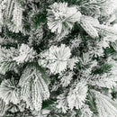 Flocked Christmas Tree with 250 Warm White LED Lights and 752 Mixed Branch Tips by LJGDeals