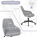 Fabric Home Office Chair with Rocking Backres-Gray by LJGDeals