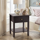 Nightstand End Table with Drawer and Shelf by LJGDeals