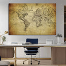 Push Pin World Map Canvas Print – Travel Tracker Wall Art