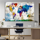 World Map Canvas Print – Framed Travel Map Wall Art for by MyGreatCanvas | Canvas Wall Art Prints | Photo Prints & Wall Decor