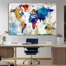 World Map Canvas Print – Framed Travel Map Wall Art for by MyGreatCanvas | Canvas Wall Art Prints | Photo Prints & Wall Decor