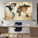 World Map Canvas Print – Detailed Map of the World Wall Art by MyGreatCanvas | Canvas Wall Art Prints | Photo Prints & Wall Decor