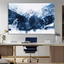 Abstract Blue Mountain Canvas Wall Art – Modern Triptych by MyGreatCanvas | Canvas Wall Art Prints | Photo Prints & Wall Decor