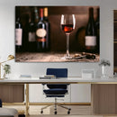 Red Wine and Bottle Canvas Print by MyGreatCanvas | Canvas Wall Art Prints | Photo Prints & Wall Decor