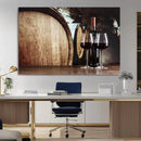 Wine and Barrel Wall Art Canvas Print by MyGreatCanvas | Canvas Wall Art Prints | Photo Prints & Wall Decor