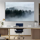 Autumn and Misty Trees in the Forest Wall Art Canvas Print, by MyGreatCanvas | Canvas Wall Art Prints | Photo Prints & Wall Decor