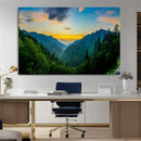 Green Forest Wall Art Canvas Print
