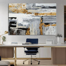 Abstract Painting Canvas Wall Art Print Paint Drip Art Brush