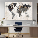 Abstract Map Printing - Modern World Map Canvas Wall Art for by MyGreatCanvas | Canvas Wall Art Prints | Photo Prints & Wall Decor