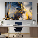 Large Abstract Wall Art Print - Gold and Blue Abstract by MyGreatCanvas | Canvas Wall Art Prints | Photo Prints & Wall Decor