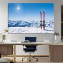 Ski Season Snow Wall Art Canvas Print