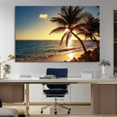 Sunset Palm Trees Wall Art Canvas Print by MyGreatCanvas | Canvas Wall Art Prints | Photo Prints & Wall Decor