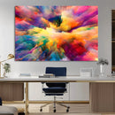 Blazing Vibrant Colors Cloud Wall Art Canvas Print