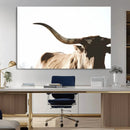 Texas Longhorn Wall Art Canvas Print | 3-Panel Large by MyGreatCanvas | Canvas Wall Art Prints | Photo Prints & Wall Decor