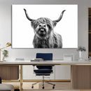 Fanny Scottish Highland Cow Cattle Art Print Farmhouse Wall by MyGreatCanvas | Canvas Wall Art Prints | Photo Prints & Wall Decor