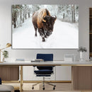 Bison Wall Art Canvas Print For Farmhouse, Animal Canvas